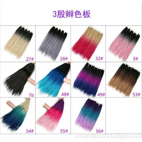 Wholesale Senegalese Twist Hair Crochet Braid Hair 14 16 18 22 24 Inches Synthetic Hair for Beauty